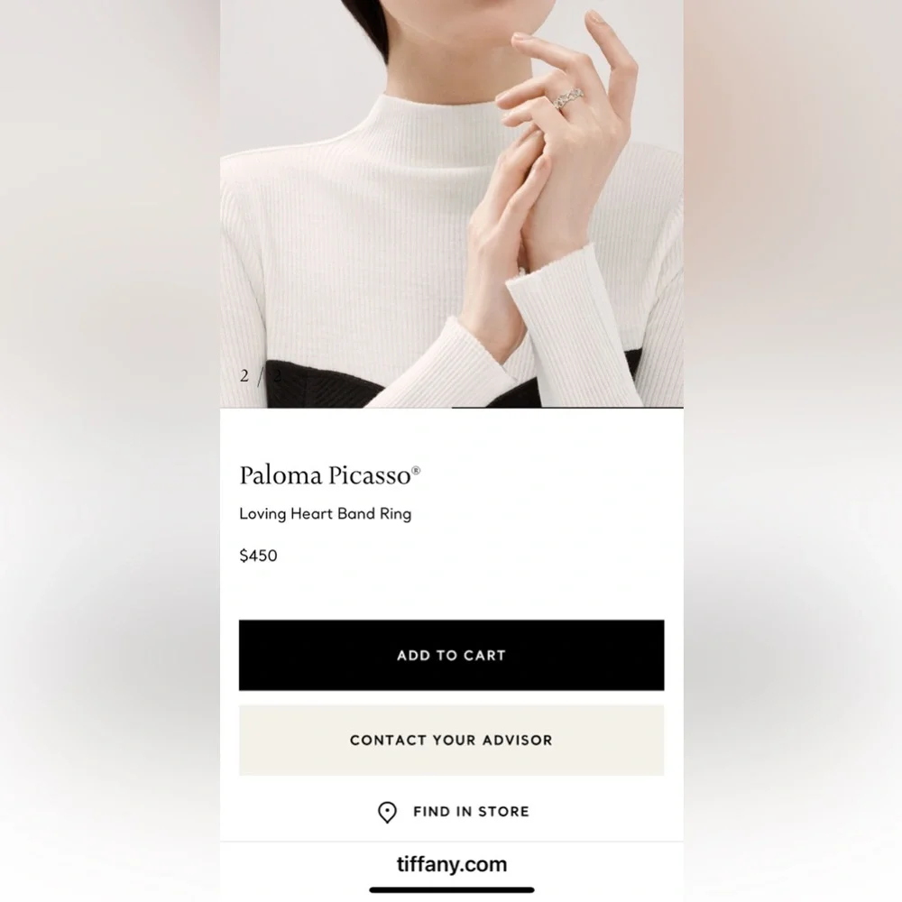 Tiffany & Co Paloma Picasso®
Loving Heart Band Ring - Picture 8 of 8